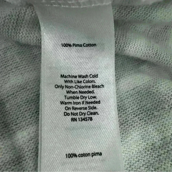 Vineyard Vines Pima Cotton Women’s XS Gray Striped Dress Short Sleeves Pullover - Picture 8 of 9